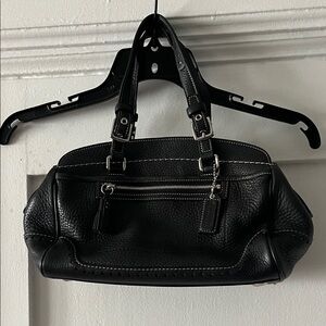 Coach Black Leather Shoulder Bag